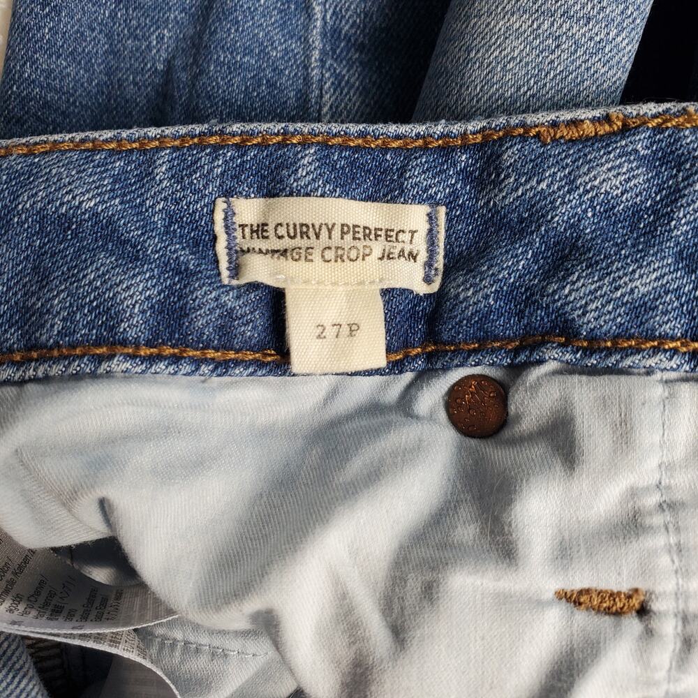 Madewell Curvy Perfect Crop Jeans 27 Petite - Picture 4 of 8